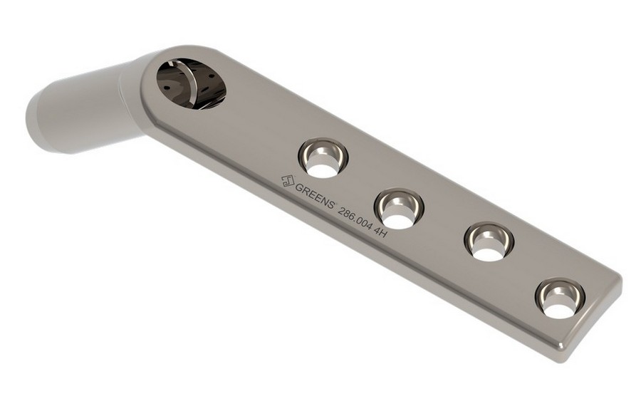 DHS Barrel Plate with Round Hole 130&deg;- Long (Barrel length- 38mm)		 